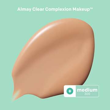 Almay Clear Complexion Acne & Blemish Spot Treatment Concealer Makeup with Salicylic Acid- Lightweig...