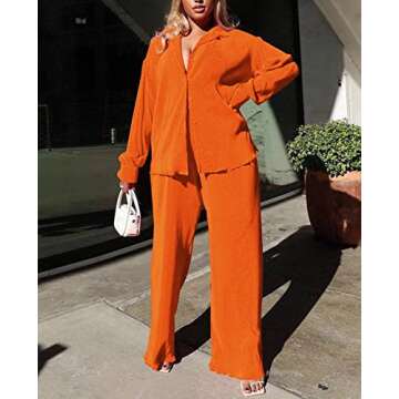 Kotiera 2 Piece Pleated Pants Set for Fashionable Women