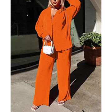 Kotiera 2 Piece Pleated Pants Set for Fashionable Women