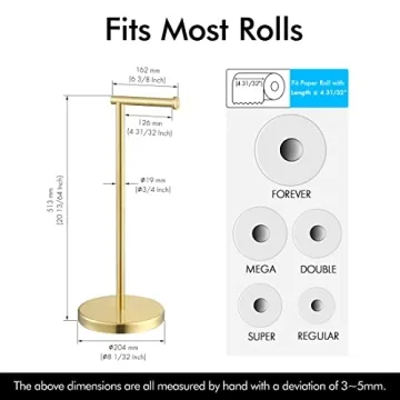 KES Brushed Gold Toilet Paper Holder for Elegant Bathrooms