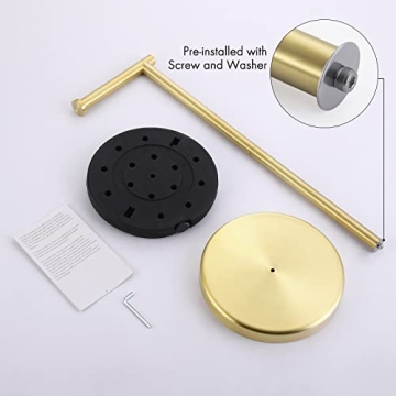 KES Brushed Gold Toilet Paper Holder for Elegant Bathrooms
