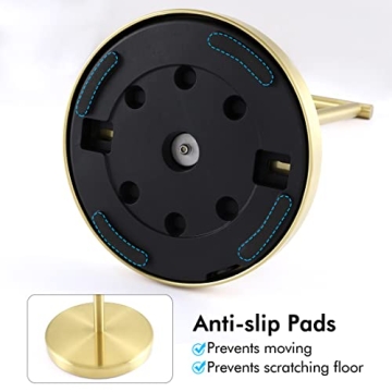 KES Brushed Gold Toilet Paper Holder for Elegant Bathrooms