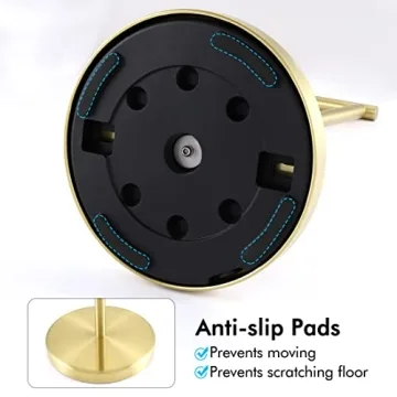 KES Brushed Gold Toilet Paper Holder for Elegant Bathrooms