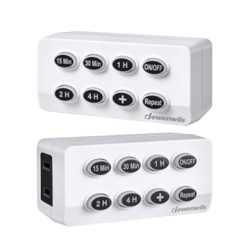 DEWENWILS Indoor Countdown Timer - 7H 45M, Auto Shut Off