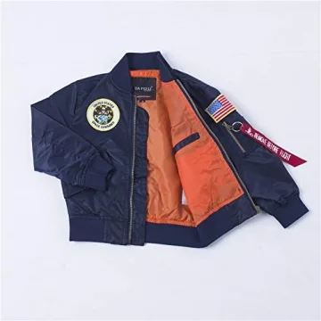 OYSTERBOY NASA MA-1 Flight Jacket for Kids Stylish Outerwear