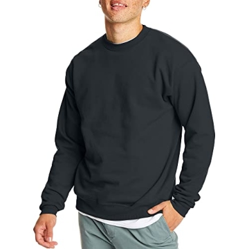 Hanes EcoSmart Men's Sweatshirt - Black Medium