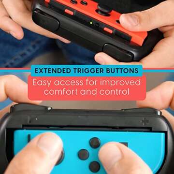 TALK WORKS Nintendo Switch Joy-Con Controller Grips 2 Pack