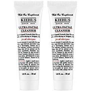 KiehIs Ultra Facial Cleanser Travel Size, Pack of 2, Total 2oz/60ml