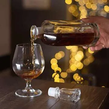 Paksh Capitol Glass Decanter - Airtight & Elegant for All Beverages