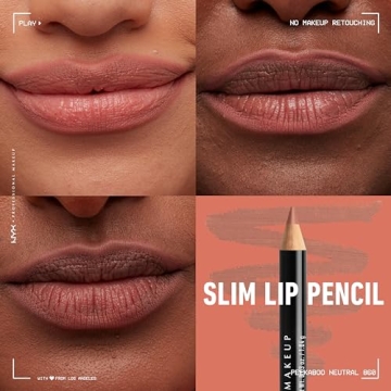 NYX Slim Lip Liner Set - Creamy Long-Lasting Lip Define