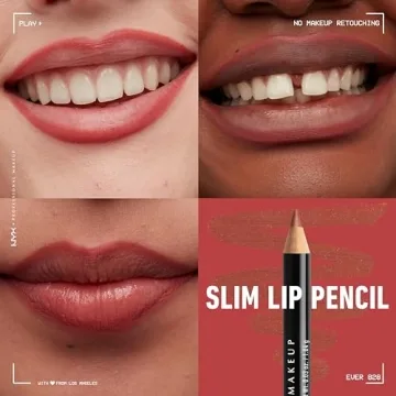 NYX Slim Lip Liner Set - Creamy Long-Lasting Lip Define