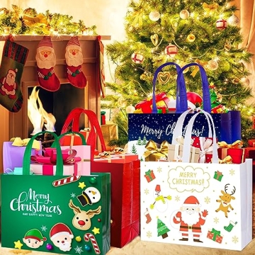 Reusable Large Christmas Gift Bags for Holiday Cheer