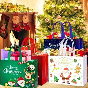 Reusable Large Christmas Gift Bags for Holiday Cheer