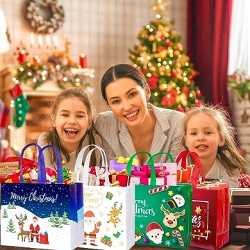 Reusable Large Christmas Gift Bags for Holiday Cheer