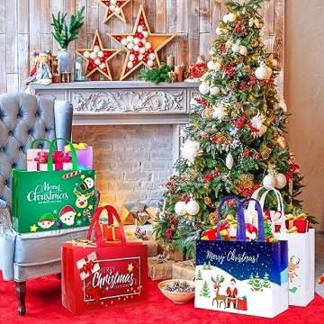 Reusable Large Christmas Gift Bags for Holiday Cheer
