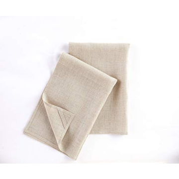 Solino Home Linen Kitchen Towels Set of 2 – Natural 17 x 26 Inch – 100% Pure Linen Kitchen/Tea T...