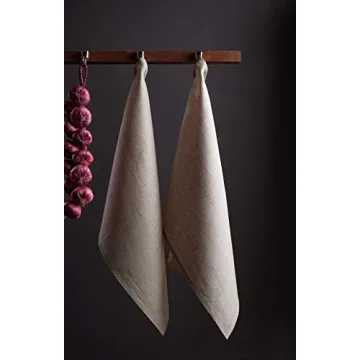 Elegant Linen Kitchen Towels Set – 100% Pure European Flax