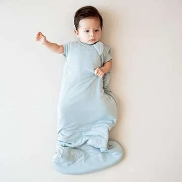 KYTE BABY Unisex Rayon Made From Bamboo Sleep Bag for Babies and Toddlers, 1.0 Tog (Small, Fog)