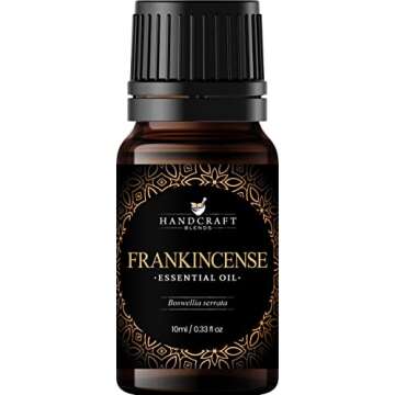 Frankincense Essential Oil - 0.33 Fl Oz - 100% Pure and Natural - Premium Grade Essential Oil for Di...