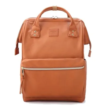 Kah&Kee Leather Backpack for Women and Men 15-inch Laptop Bag | Teacher Professional, Diaper Bag Bac...