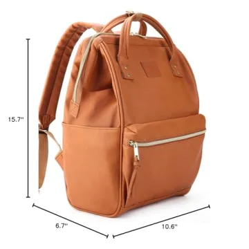 Kah&Kee Leather Backpack - 15-inch Laptop Bag for All