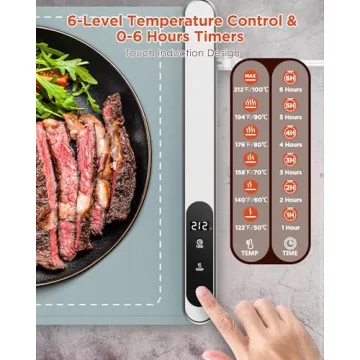 FEPPO Food Warming Mat with Adjustable Temperature