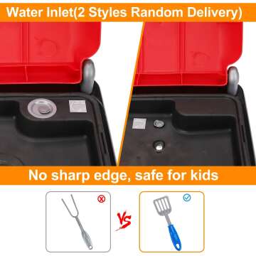 Kids BBQ Play Food Grill Set with Lights & Sounds