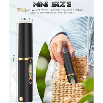 2-in-1 Hair Straightener and Curler for Travel