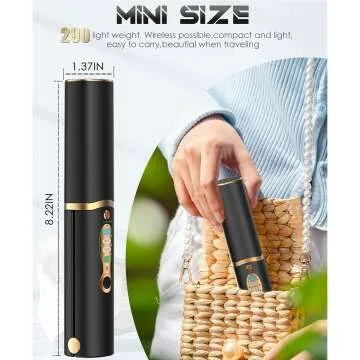 2-in-1 Hair Straightener and Curler for Travel