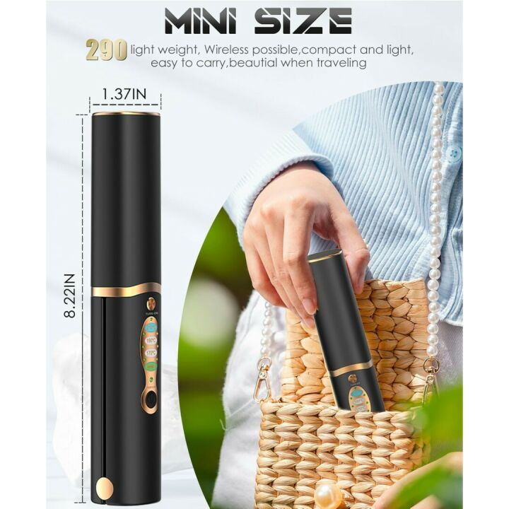 2-in-1 Hair Straightener and Curler for Travel