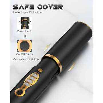 2-in-1 Hair Straightener and Curler for Travel