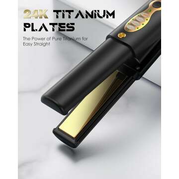 2-in-1 Hair Straightener and Curler for Travel