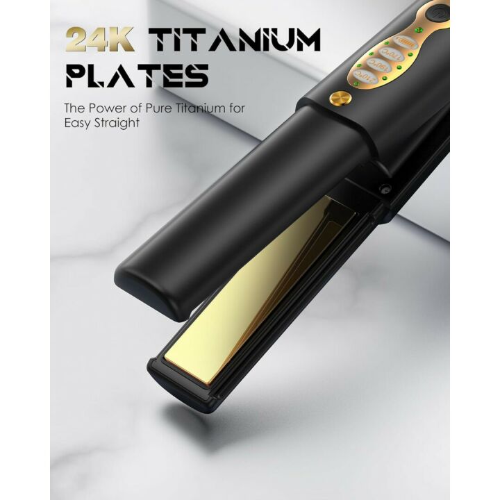 2-in-1 Hair Straightener and Curler for Travel