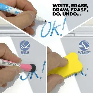 Desktop Whiteboard - Perfect for Home Office & Studying