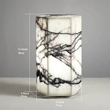 Real Marble Tri-Color Dimmable LED Table Lamp