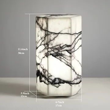 Real Marble Tri-Color Dimmable LED Table Lamp