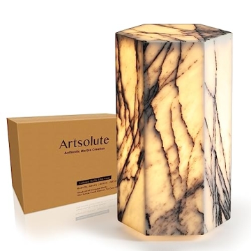 Real Marble Tri-Color Dimmable LED Table Lamp