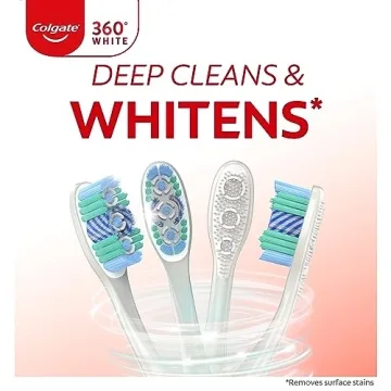Colgate 360 Optic White Soft Toothbrush 4 Pack for Whitening