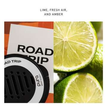 Pura and Homesick - Car Scent Refill for Pura Car Diffusers - Premium Fragrance for Smart Diffuser - Long Lasting, up to 30 Days of Scent - Road Trip