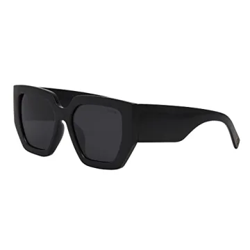 I-SEA Olivia Women's Polarized Sunglasses Black Smoke