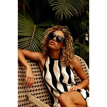 I-SEA Olivia Women's Polarized Sunglasses Black Smoke