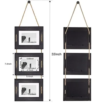 Rustic 5x7 Hanging Picture Frames Set of 2
