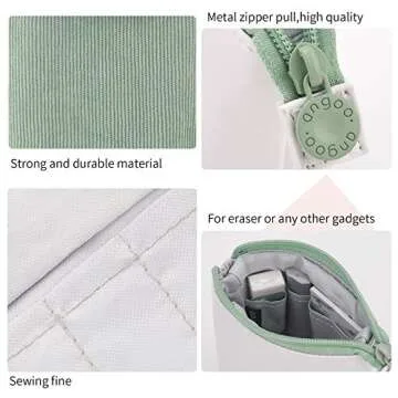 EASTHILL Pencil Case Standing Stationery Bag telescopic Pen Pouch Holder School College office Organizer for Girls Women Adults