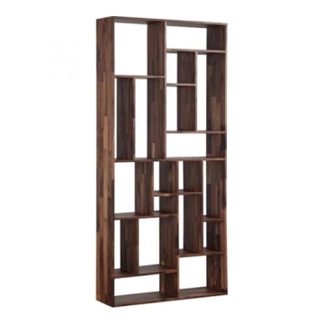 Moe's Home Collection Redemption Large Bookcase - Elegant Walnut Wood
