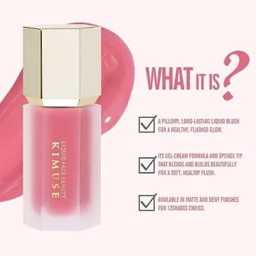 KIMUSE Liquid Blush - Weightless & Long-Lasting Formula