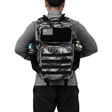 QT&QY Military Tactical Backpack 45L: Versatile & Durable