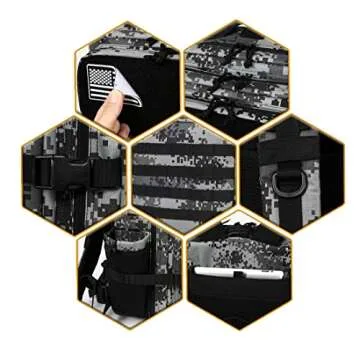 QT&QY Military Tactical Backpack 45L: Versatile & Durable