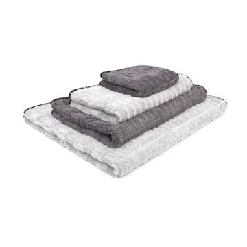 The Rag Company - The Gauntlet Drying Towel - 70/30 Blend Korean Microfiber, Designed to Dry Vehicles Faster Without Scratching Paint or Glass, 900gsm, 30in x 36in, Ice Grey/Grey, Pack of 1