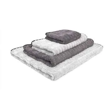 The Rag Company - The Gauntlet Drying Towel - 70/30 Blend Korean Microfiber, Designed to Dry Vehicles Faster Without Scratching Paint or Glass, 900gsm, 30in x 36in, Ice Grey/Grey, Pack of 1