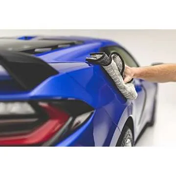 The Rag Company - The Gauntlet Drying Towel - 70/30 Blend Korean Microfiber, Designed to Dry Vehicles Faster Without Scratching Paint or Glass, 900gsm, 30in x 36in, Ice Grey/Grey, Pack of 1